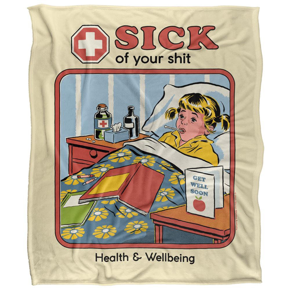 Steven Rhodes Sick Of Your Shit Soft Touch Blanket
