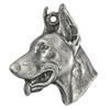 Dobermann, Doberman Pinscher, Dobie I - Silver-plated Key Ring with Dog, Handbag Decoration, Backpack Pendant by Art-Dog Brand