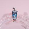 Charming Threeeyed Alien Cartoon Character Brooch Durable Alloy Pin For Unisex Fashion