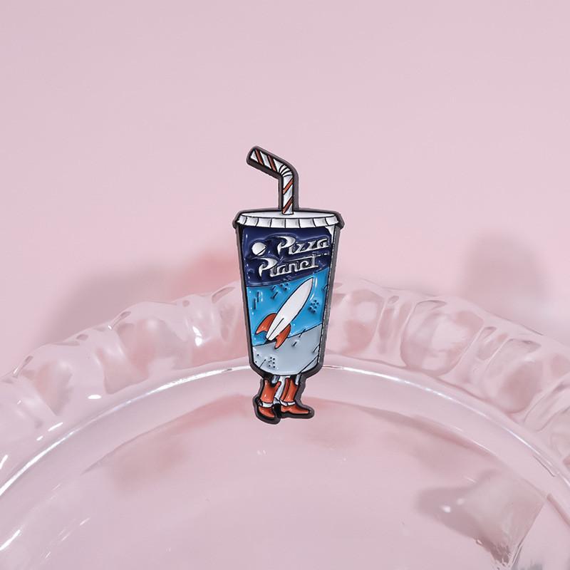 Charming Threeeyed Alien Cartoon Character Brooch Durable Alloy Pin For Unisex Fashion