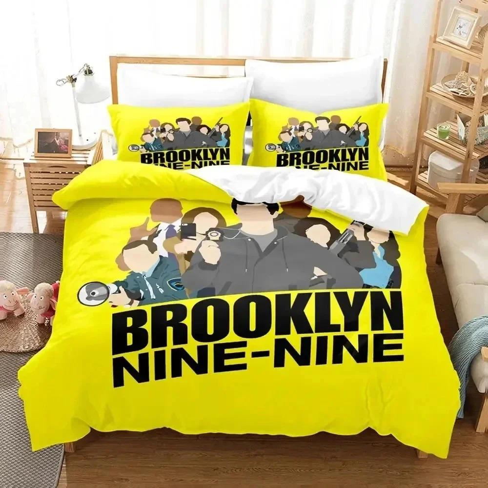 3D Print Brooklyn Nine-Nine Bedding Set Bedroom Soft Modern Bedspreads Comefortable Kids Duvet Cover Quilt Cover And Pillowcase