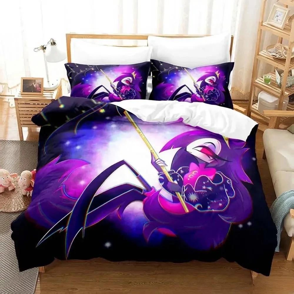 Fashion 3D Print Anime Loona Boss Bedding Set Cartoon Anime Three-Piece Set Adult Kid Bedroom Duvet Cover Sets Home Textiles