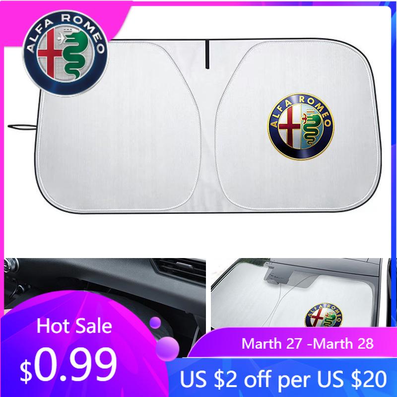 For Alfa Romeo For Alfa Romeo Giulia Stelvio Giulietta 156 159 147 Mito Tonale GT Windshield Sunshade Sunvisor Protector Foldabl