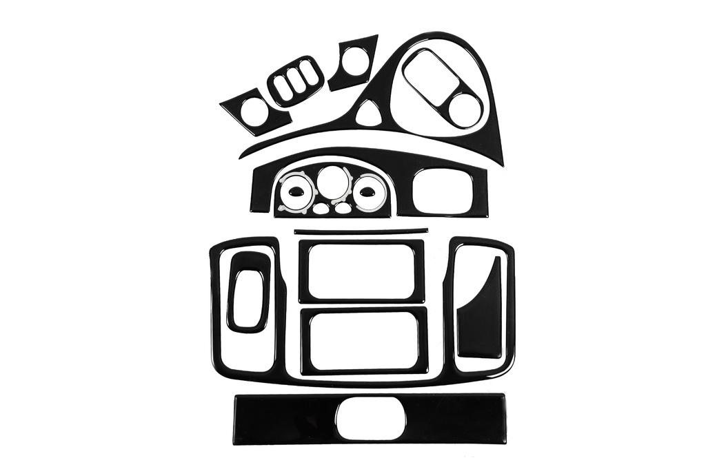 

Накладка на торпеду (великий комплект) Чорний для Opel Vivaro 2001-2015 рр.