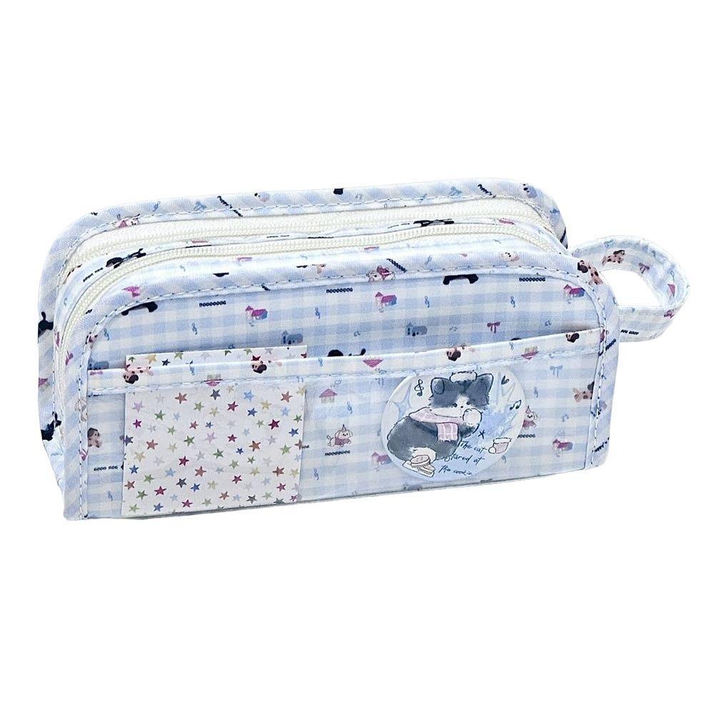 Large Capacity Pen Bag Multilayer Stationery Bag Multifunctional Pencil Case Gift