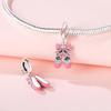 Original Copper Charms Luxury Dance Shoe Pendant Beads Fit Bracelet Diy Women Making Delicate Gift Jewelry