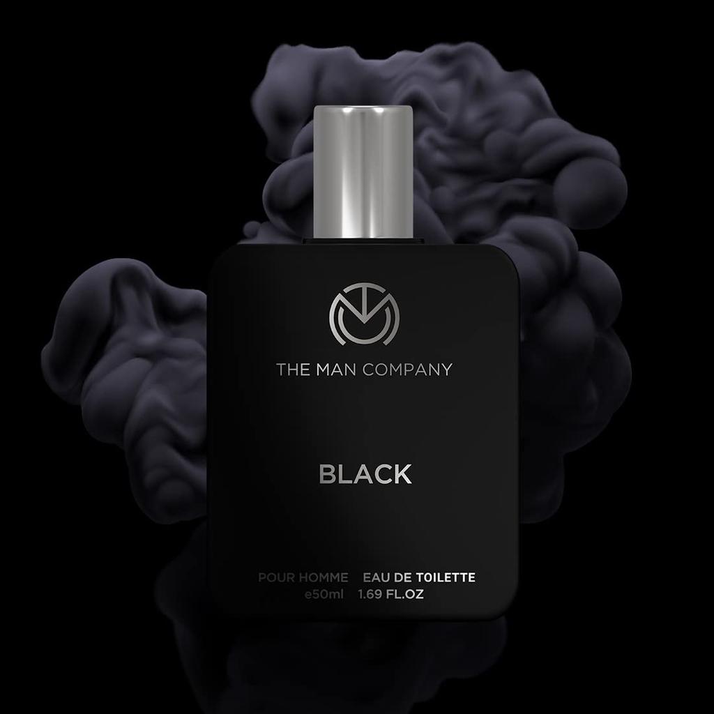 The Man Company Black EDT For Men | Premium Long Lasting Fragrance Spray | Perfume For Men | Gift Set for Husband, Boyfriend - 50ml*2