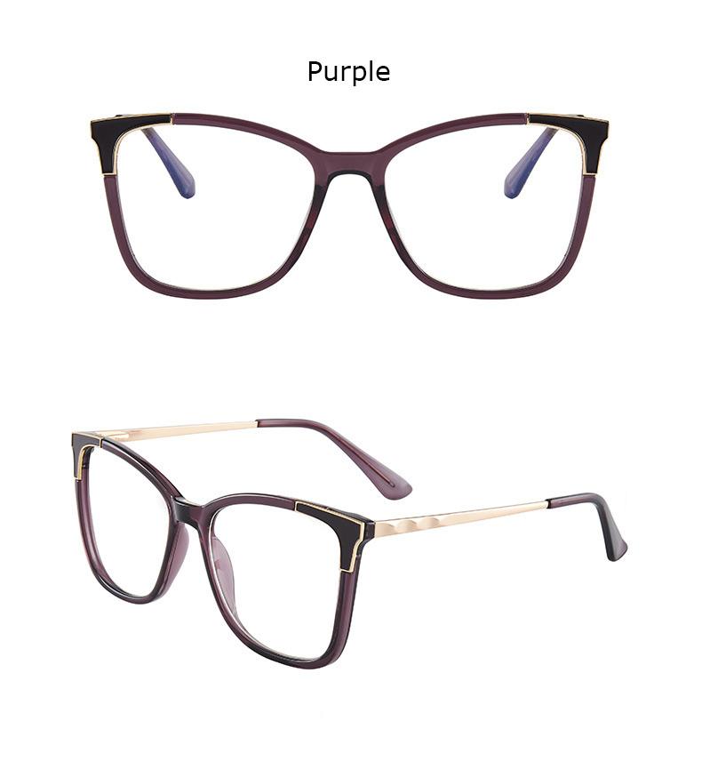 

Fashion Square Designer Reading Glasses Blue Light Blocking Eyeglasses Big Frame Prescription Eyewear Diopters +1 +2 +6 Okulary No degree 0