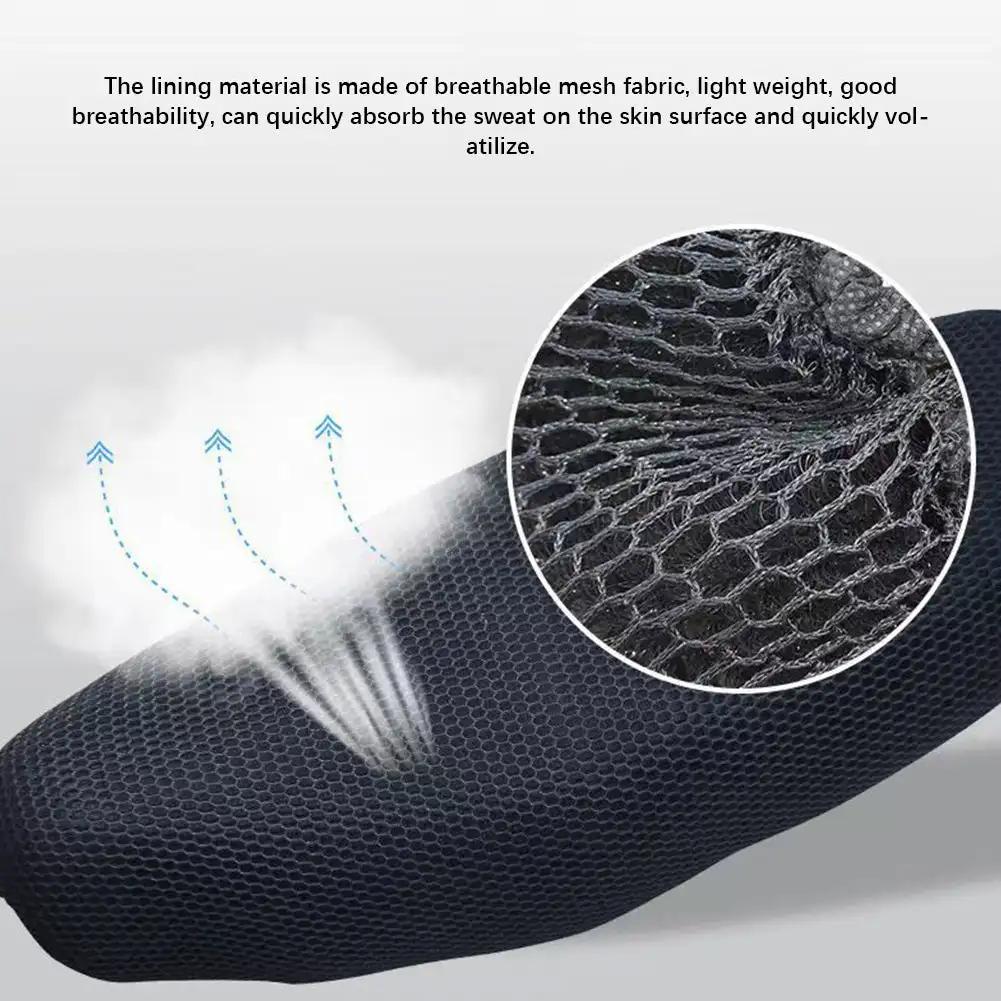 Motorcycle 3D Mesh Cushion Seat Cover Protector Anti-Slip Cushion Mesh Anti-skid Pad Mesh Seat Cover for Motorbike Scooter Bike