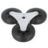 Stair Climbing Wheel Replacement Heavy Duty 6in Rubber Tri Wheel Climber for Shopping Utility Cart Trolley