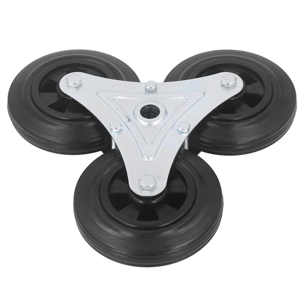 Stair Climbing Wheel Replacement Heavy Duty 6in Rubber Tri Wheel Climber for Shopping Utility Cart Trolley