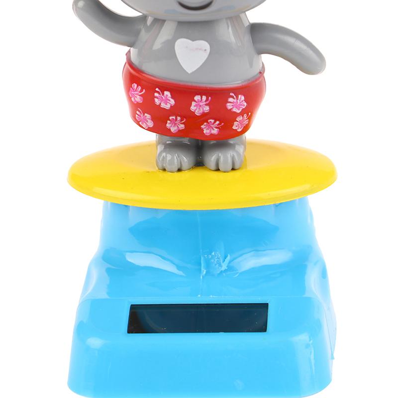 Kawaii Cartoon Koala Ornaments Solar Power Shaking Head Toy Car Ornament Decor