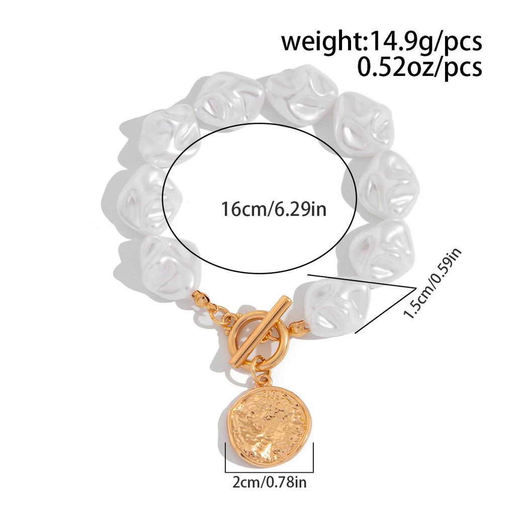 Irregular Pearl Necklace For Women, Luxurious Metal Collarbone Chain Set, Versatile Necklace Accessories For Temperament