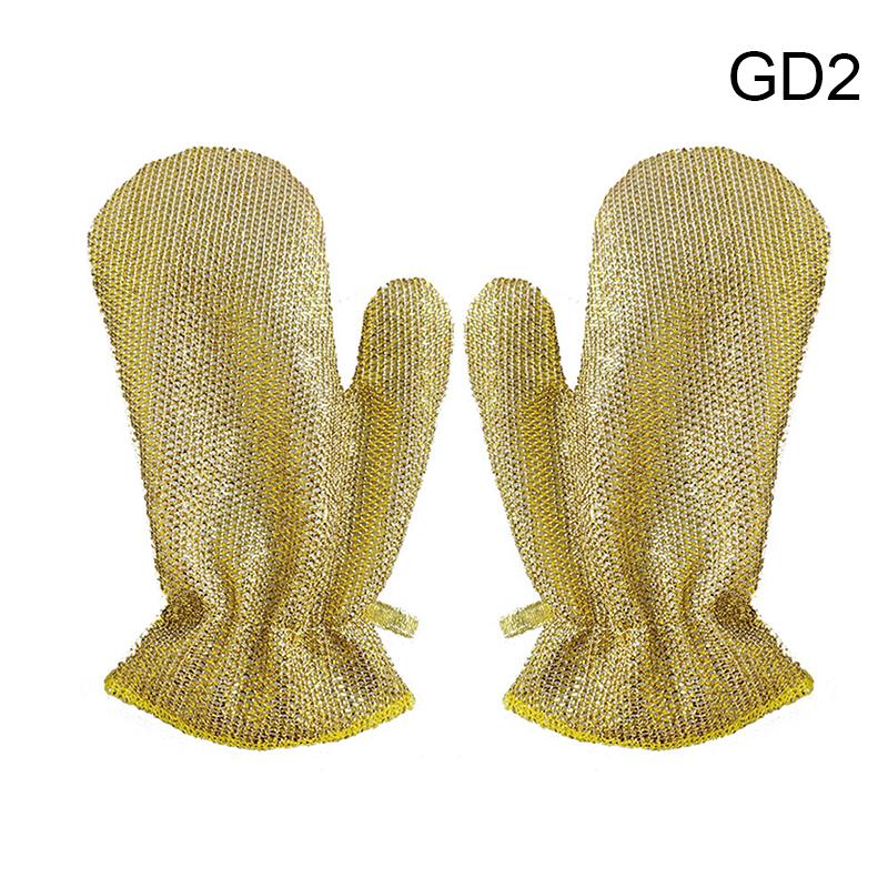 Rust Removal Cleaning Cloth Kitchen Magic Dishwashing Gloves Steel Wire Cleaning Rag Microwave Stove Clean Tools Dish Cloth