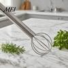 Suppen-Geschmacks-Mischer Doppelkopfwirbel, Edelstahl-Mixer-Stößel, Handmixer Miso-Auflöser-Löffel für Paste, Sahne, Eier, Leicht zu reinigen