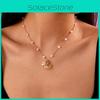 Bohemian Starfish Shell Necklace With Alloy Geometric Pendant For Summer Fashion Women