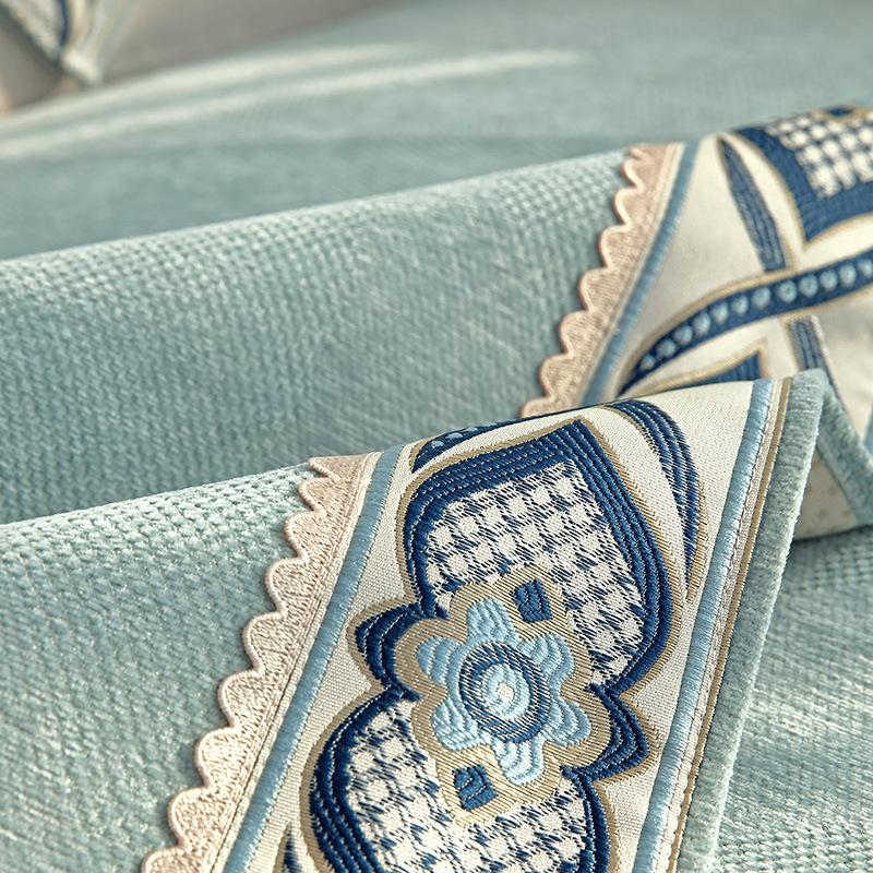 Sofa Cushion Four Seasons General Fabrics Non-Slip New Chinese Style Seat Cushions All-Inclusive Backrest Towel Cushion