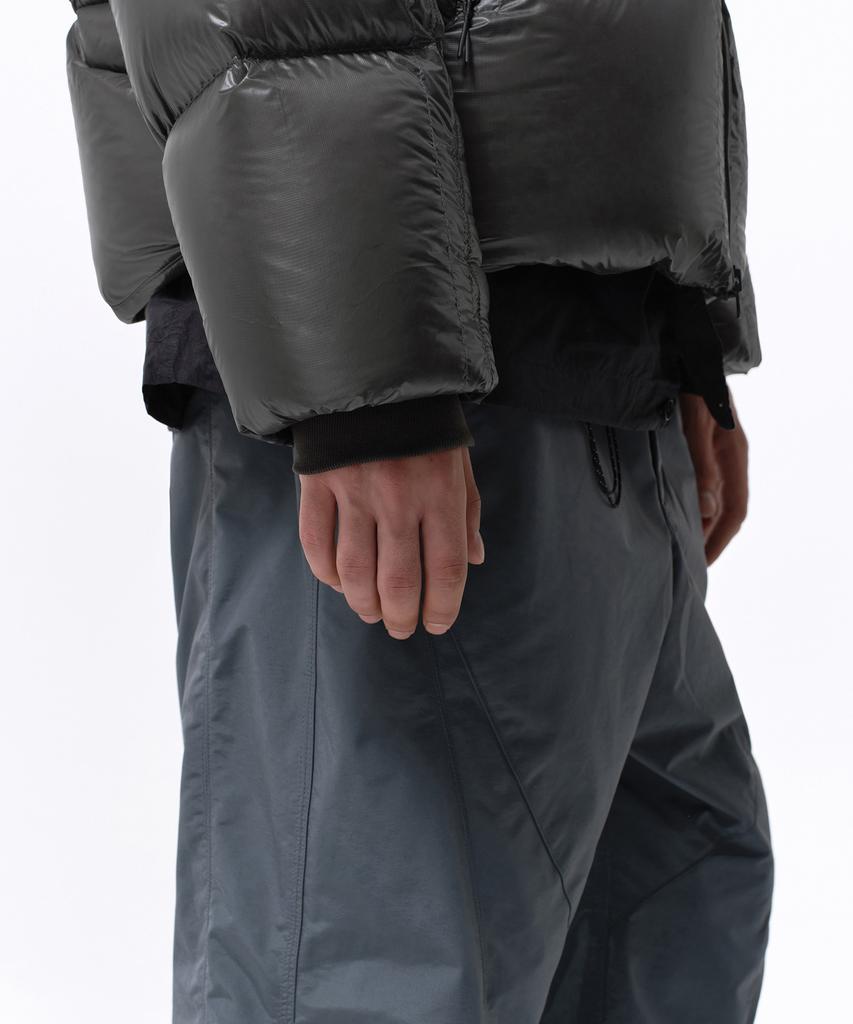 Musinsa Standard [City Leisure] Sheer Ripstop Double Pocket Down Short Padded Jacket [Grey]