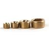 20pcs Brass Pipe Plug 1/8" 1/4" 3/8" 1/2" NPT Plug Internal Hex Thread Socket Fitting Assortment Kit