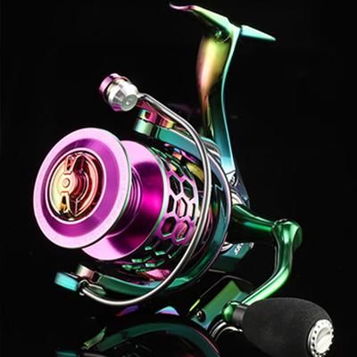 New Color Electroplated Spinning Fishing Reel, Smooth, Strong, Lightweight, Full Metal Head Bait Casting Fishing Gear Accessories