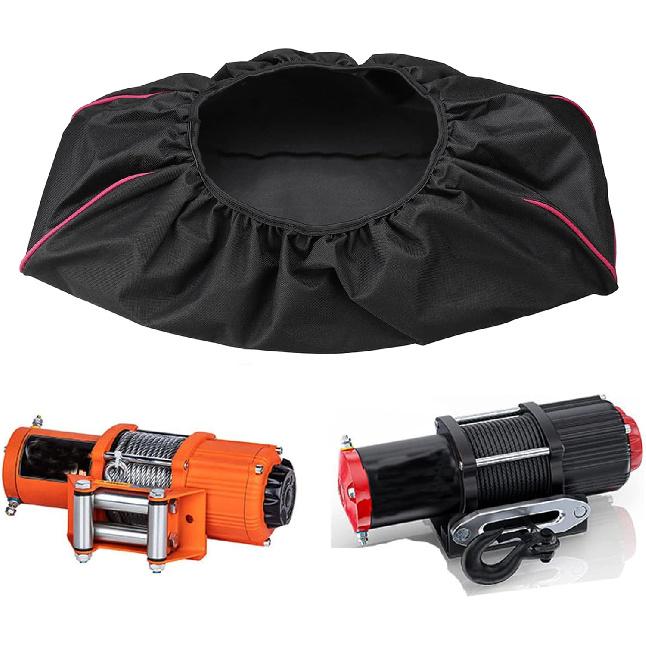 Winch Cover, Heavy Duty Waterproof Dust-Proof Winch Protection Cover, Ideal For Electric Winches 8500-17500 Lbs For Jeep, ATV, Boat,Trailer,Sailboat