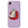 For iPhone 16e Case Casual Cat Pattern Printing Straight Edge TPU Phone Back Cover