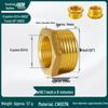 1-Inch Copper Water Pipe Fittings, 6mm To 4mm & 4mm To 6mm Thread Reducer Connector