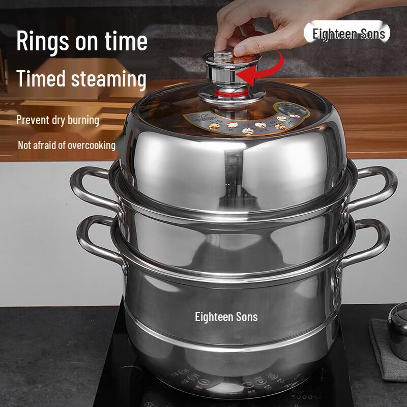 Shibazizu Smart Anti-Dry Burn Steamer & Soup Pot