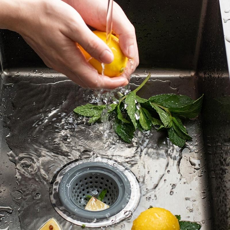 2Pcs Sink Filter Flexible Kitchen Sink Strainer With Fine Mesh Sink Drainer Shower Drain Hair Catcher Easy To Use