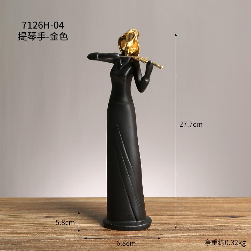 Home Character Ornaments Resin Situation Office Decorations Handicrafts Creative Love Sculpture Light Luxury Art Decoration