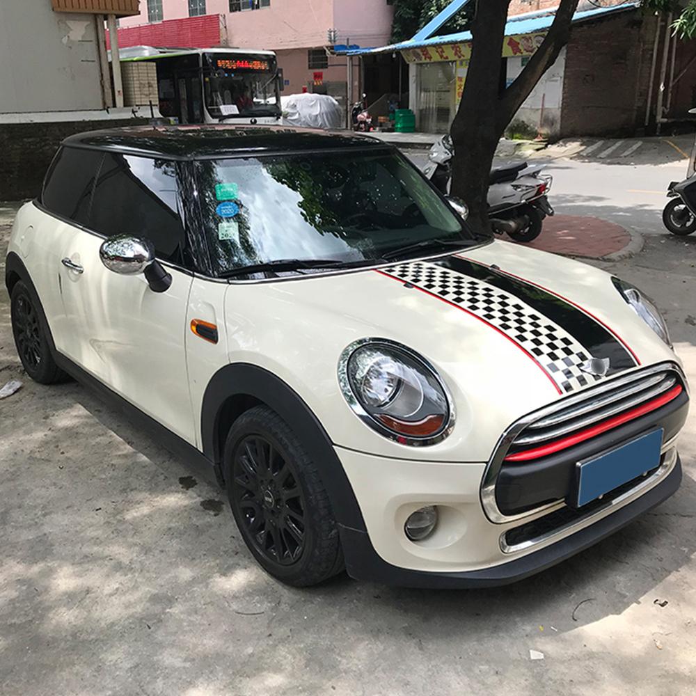 Car Front Hood Rear Trunk Stripe Decal Stickers Exterior Decor For MINI Cooper S One R55 R56 R60 R61 F54 F55 F56 F60 Countryman