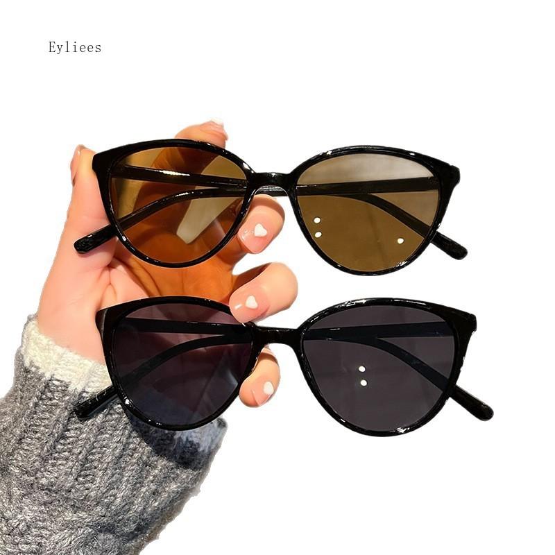 Retro Katzenaugen Ultraleichte Sonnenbrille Trendige Personalisierte Damen TR90 Sonnenbrille UV-Beständig Reise Outdoor Sonnenbrille