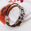 New New Fashion Women Leather Bracelet 2023 Tibetan Silver Men Leather Bracelet Vintage Dragon Leather Bracelet Jewelry Gift