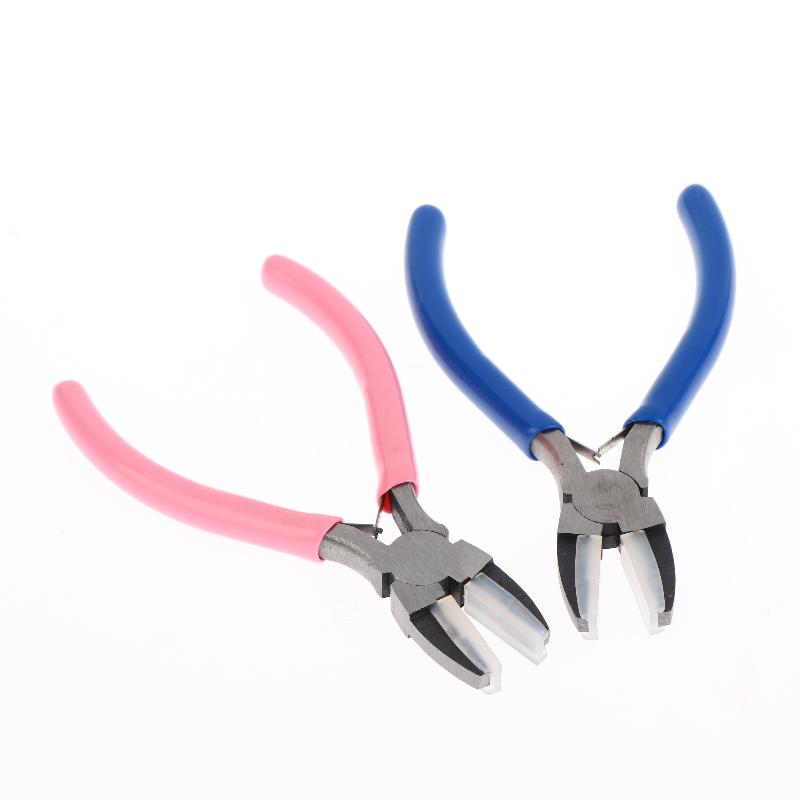 1Pcs Flat Nose Pliers Double Nylon Jaw Pliers Jewelry Plier Wire Straightentener Craft And Diy Tool Kit For Jewelry Making