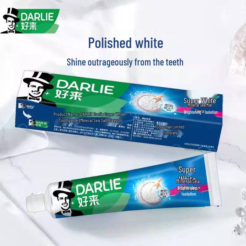 Darlie Super White Mineral Salt Toothpaste, 3-Pack
