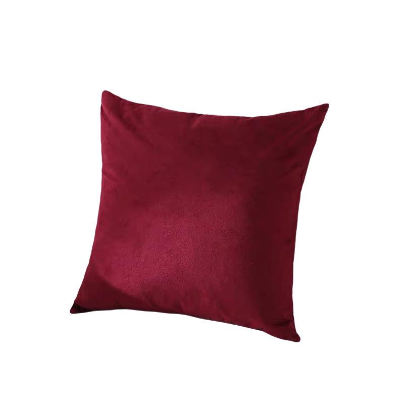 

Бархатная однотонная декоративная подушка - Скандинавский диван, Гостиная, Поясничная поддержка для офиса, Прикроватная подушка для спины 45x45 cm