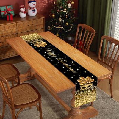 Geburtstags-Tischdecke, auffällig, Atmosphäre hinzufügen, wiederverwendbar, nützlich, zum Feiern, als Party-Dekoration für das Abendessen