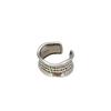 Retro Distressed Carved Letter Ring: English Quote Open Wave Design, Artistic Fashion for Women