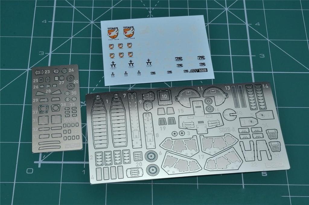 HG 1/144 Barzam (A.O.Z. RE-BOOT Version) Custom Detail Up High-Quality Metal Parts with Water-Transfer Decals
