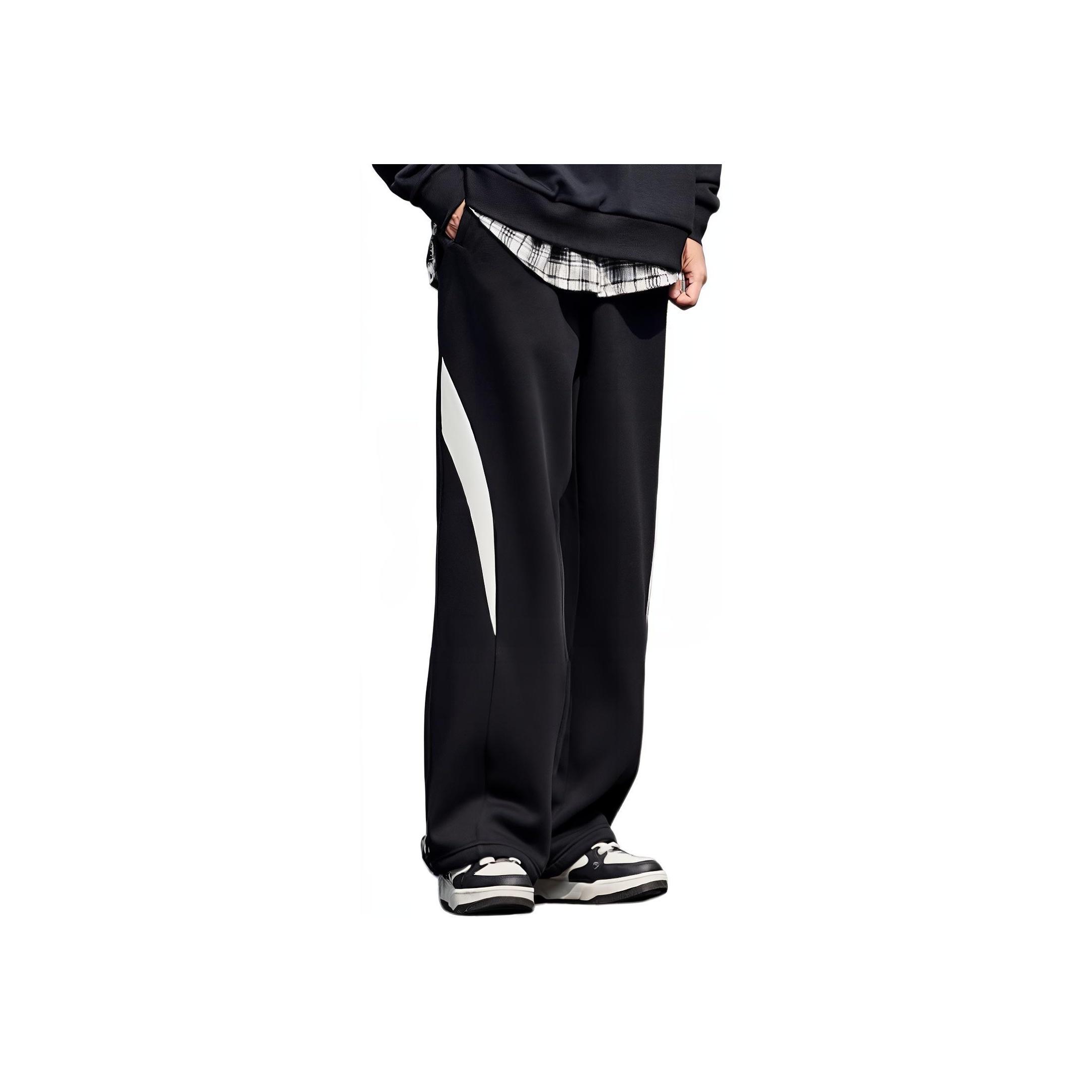 

Anta Loose Straight Two-Way Fleece Knitted Casual Pants Men bottoms 952518304N-4 M