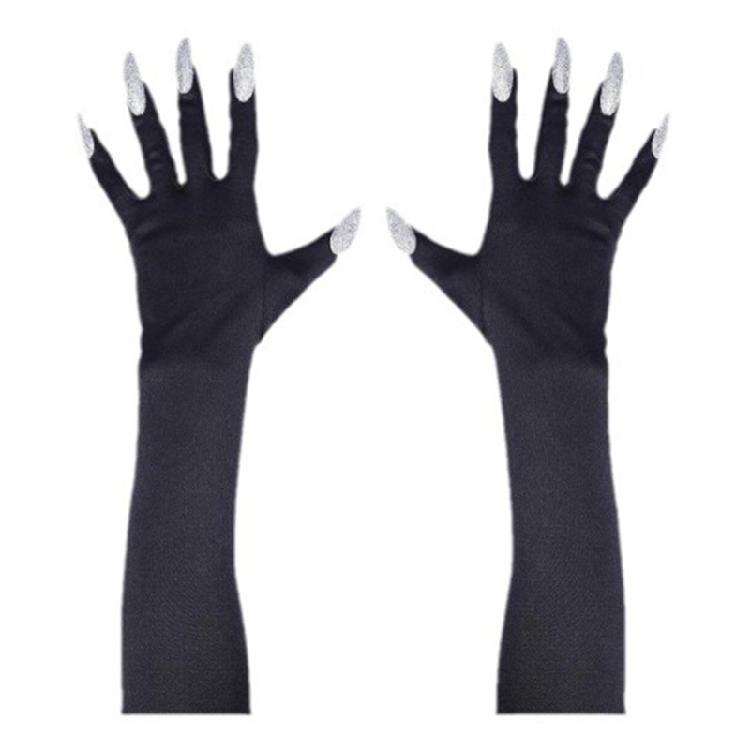 1pair Funny Cosplay Paws Gloves Novelty Halloween Mittens Monsters Pattern  for Halloween Festivities
