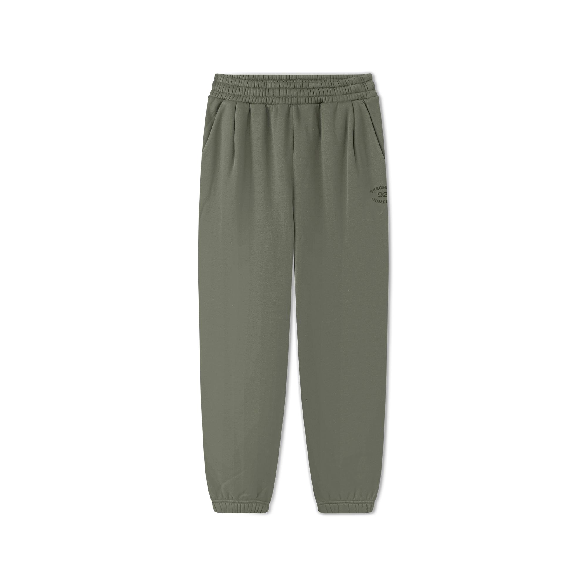 Skechers Knit Long Pants Fleece Warm Sports Casual Comfortable Versatile Loose Cuff Knit Joggers Men bottoms L325M040-01DR L