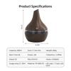 300ml Wood Grain Air Humidifier & Aroma Diffuser, USB Powered Essential Oil Diffuser for Aromatherapy Machine, Ultra Quiet Opera