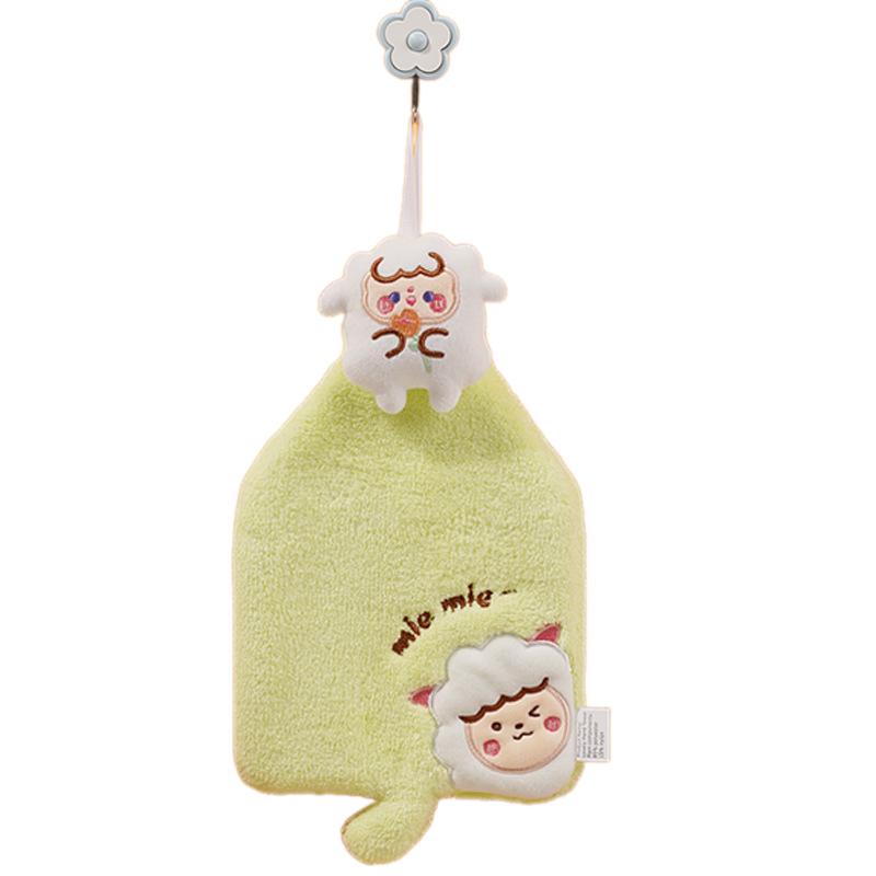 

Милые детские полотенца для рук с мультяшными животными, мягкие коралловые вельветы, высоко впитывающие, быстросохнущие, для кухни и ванной комнаты