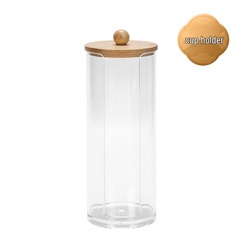 

Stackable Transparent Cup & Cosmetics Holder