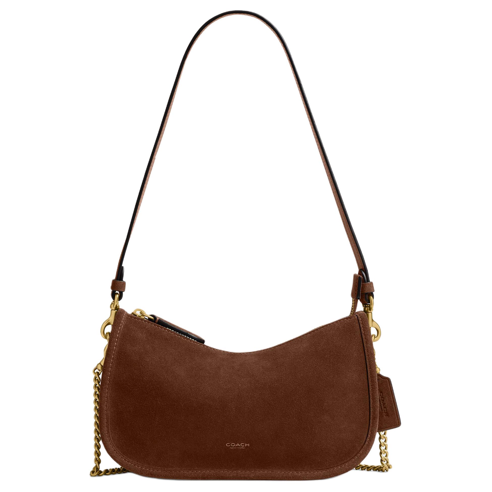 

Coach Waverly 24 Brass Metal Hardware Leather Crossbody Shoulder Bag Medium Women bags Warm-Brown CCC37-B4WBR Basic Set (Bag+Dust Bag)