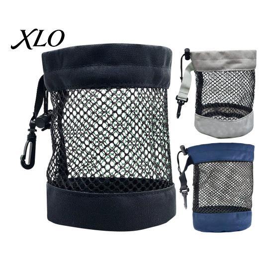 Multi-purpose Golf Ball Bag Portable Storage Bag, Drawstring Mesh Pouch for Accessory, Gear Holder Organizer, Gift Men Women Golfer Accessory