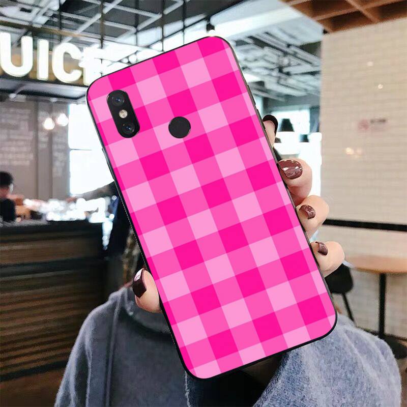 Checker Phone Case For Xiaomi Mi 5X 8 9 10 11 12 Lite Pro 10T PocoX3pro PocoM3 Note 10 Pro Lite