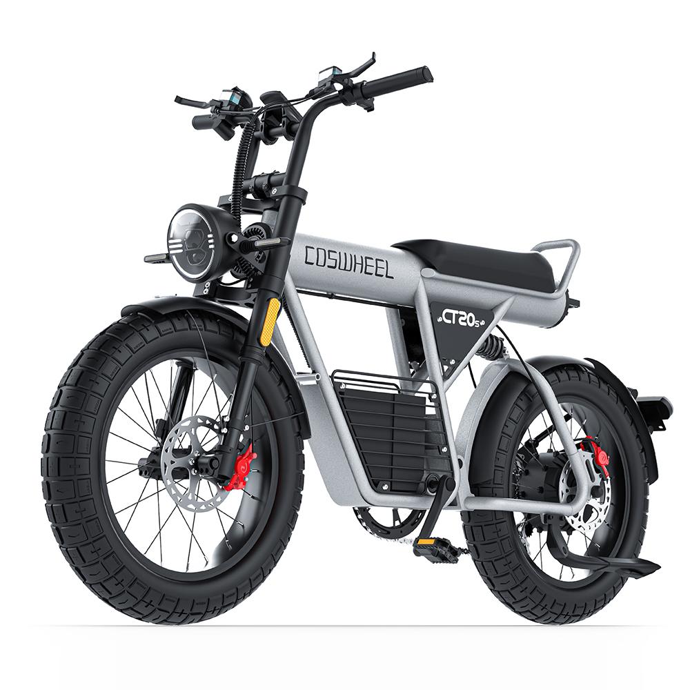 COSWHEEL CT20S Electric Bike For Adult Motorcyle Drit Bike Ebike 20 Inch Fat Tire Bicycle 60V 27.5AH Bikes Electric Bicycle