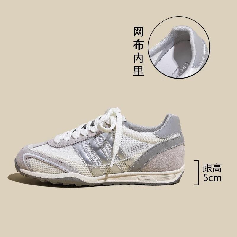 Summer new inner heightening thick-soled breathable women's versatile casual mesh sneakers